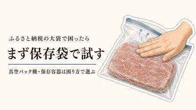 大容量返礼品の小分けに真空パック機は必要？冷凍保存容器との使い分け