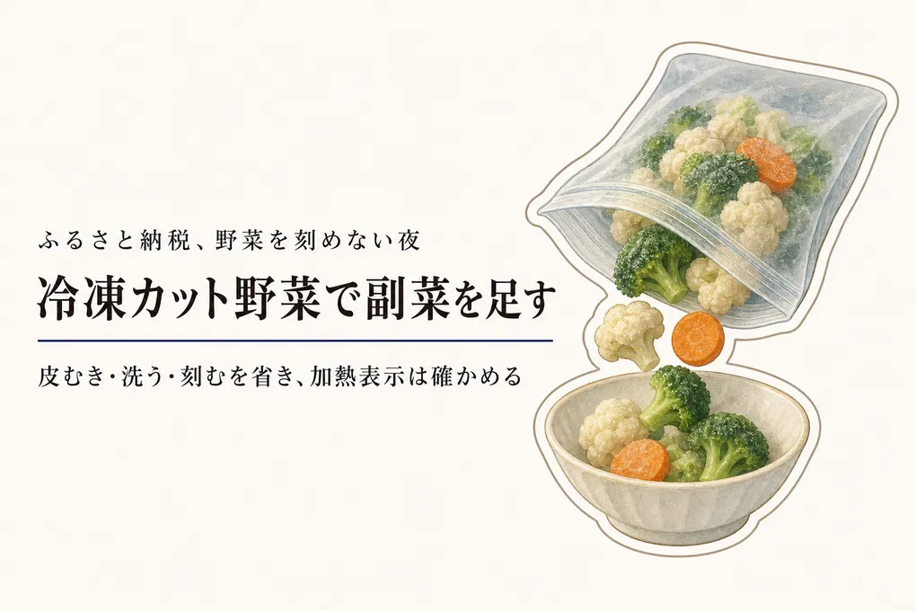 冷凍カット野菜は副菜の時短になる？皮むき・使い切りの手間から選ぶ