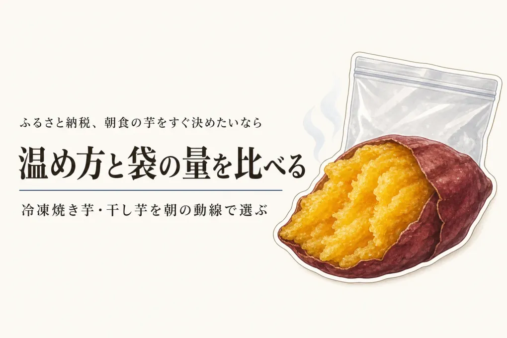 ふるさと納税の冷凍焼き芋・干し芋ランキング｜レビュー数順で温め方と家族分を比較