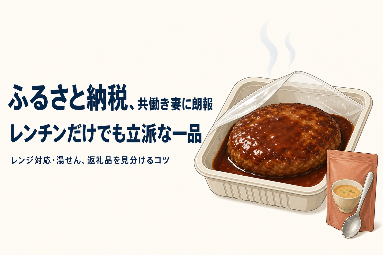 ふるさと納税「レンチンだけで一品」返礼品の見分け方｜レンジ対応・湯せん表記の違い