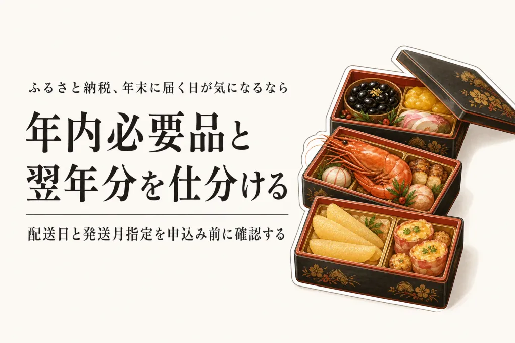 ふるさと納税の年内発送はいつ届く？おせちと発送月指定の返礼品を年末前に選ぶ方法